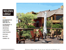 Tablet Screenshot of ndlovulodge.com